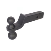 Heavy-duty reversible drop hitch with 2" drop and dual ball for secure towing - BSDH0020